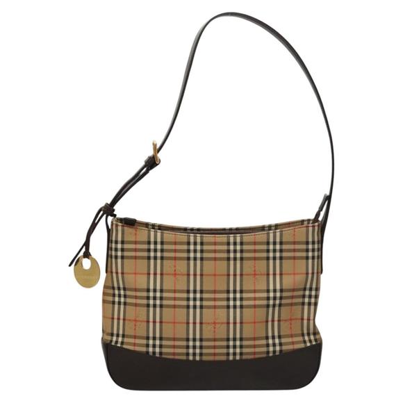 Burberry Nova Check Brown Canvas shoulder - Picture 1 of 10